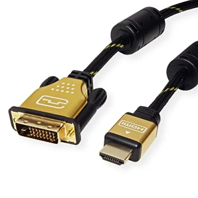 Obrázek ROLINE GOLD kabel monitoru DVI HDMI, ST ST, (24+1) dual link, 1,5 m
