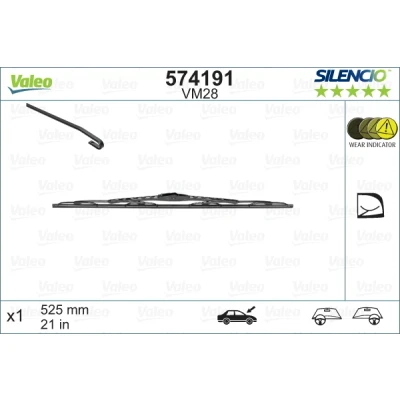 Obrázek VALEO 574191 stírací lišta SILENCIO CARDBOARD