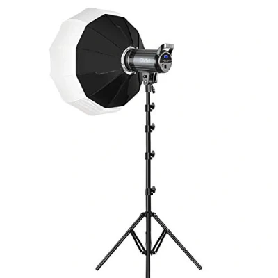 Obrázek GVM LED Videoleuchte Softbox, APP Steuerung 100W 3200K 5600K Videobeleuchtung, Bowens Fotostudio Dauerlicht, Videolicht für Fotografiestudio, YouTube Film Video Studioset, Key light