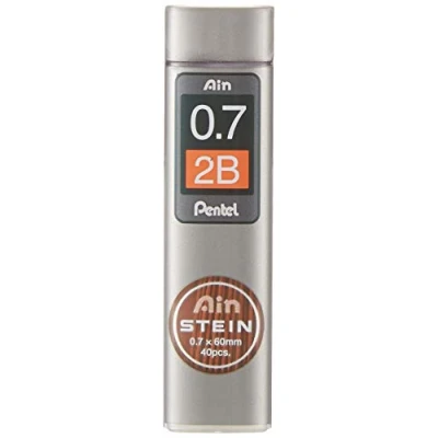 Obrázek Pentel Ain STEIN C277 jemné tuhy, 40 náplní v dóze, 0,7 mm, stupeň tvrdosti 2B (1 dóza)