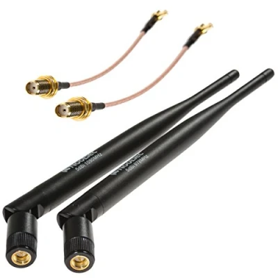 Obrázek NooElec ADS B Discovery 5 dBi (High Gain) anténní balíček 1090 MHz a 978 pro SMA MCX propojený software defined rádia (SDR)