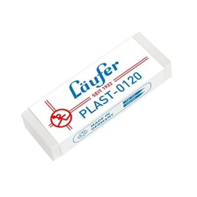 Obrázek Läufer 00120 Plast 0120 Mazací guma z plastu, pro tužky a pastelky, transparentní, velká