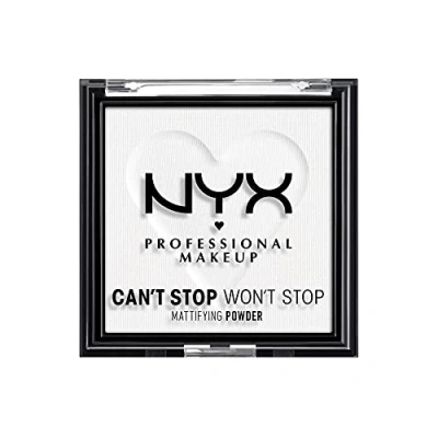 Obrázek NYX Professional Makeup Can&#039;t Stop Won&#039;t Mattifying Powder, Matte Finish, barevný odstín: Brightening Translucent, 11 jasných průsvitných
