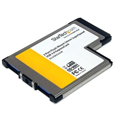 Obrázek StarTech.com 2 Port USB 3. 0 ExpressCard s podporou UASP 54mm karta rozhraním pro laptop A (zdířka)