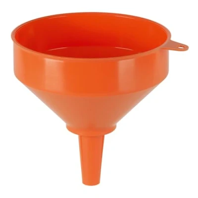 Obrázek PRESSOL Plastový trychtýř s mosazným sítkem průměr, 1 kus, 2366017, 200/24,5 mm, oranžová