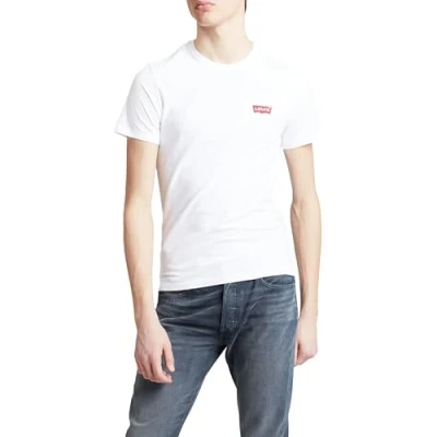 Obrázek Levi&#039;s Pánské tričko Crewneck Graphic 2 ks, White / Mid Tone Grey Heather