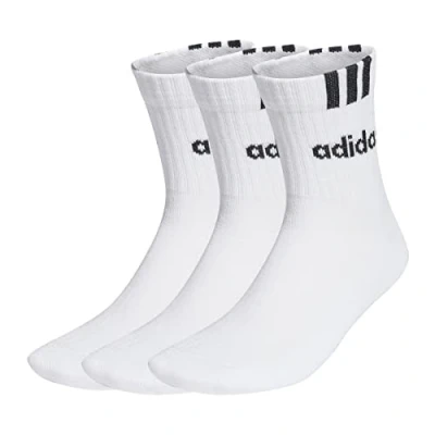 Obrázek adidas Unisex dětské 3 proužky lineární poloviční krew Cushioned Socks páry ponožek
