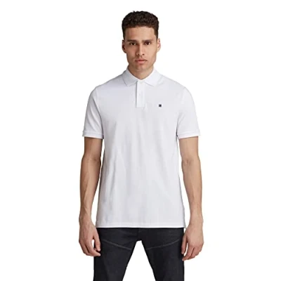 Obrázek G STAR RAW pánské tričko Dunda Polo, bílá (White D08513 5864 110)