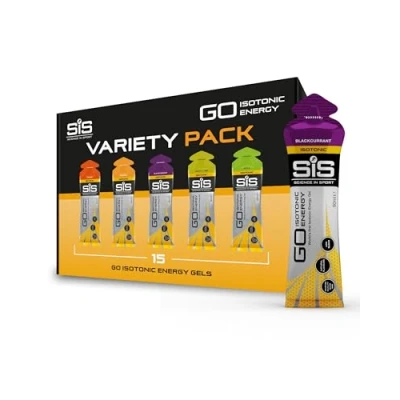 Obrázek Science in Sport GO High Carb Isotonic Energy Gel 15 x 60 ml, veganský izotonická formulace s 22g sacharidy, dobrý dodavatel energie, optimální alternativa pro izotonické nápoje
