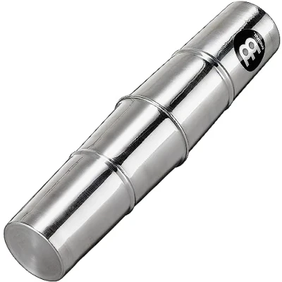 Obrázek Meinl Percussion Aluminium Samba Shaker Velký hudební nástroj s teplým zvukem jednoduchý hliník, stříbrný (SSH1 L)
