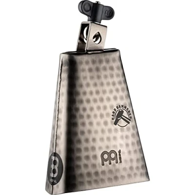 Obrázek Meinl Percussion Hammered Timbales Cowbell Středně velký nárazový gidiophon délka 6,25 palce montovatelný ručně tepaný ocel, stříbro (STB625HH S)