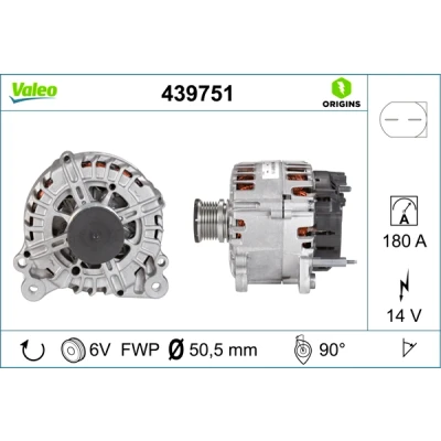 Obrázek generátor VALEO 439751