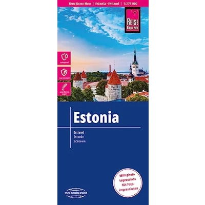 Obrázek Reise Know How Landkarte Estland / Estonia (1:275.000): reiß und wasserfest (world mapping project)