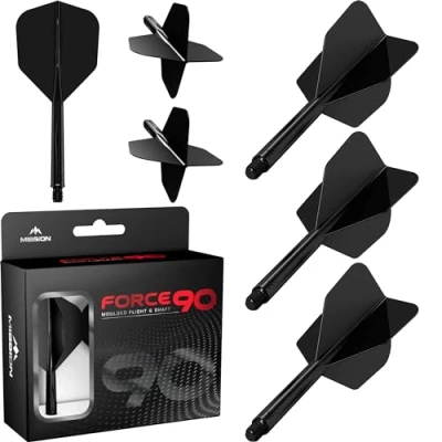 Obrázek Mission Force 90 Black NO6 Dart Flights Medium