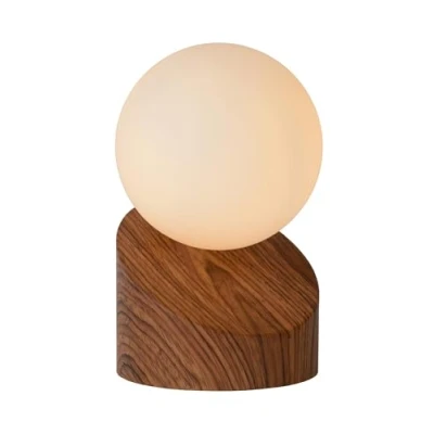 Obrázek LUCIDE LEN Tischlampe Ø 10 cm 1xG9 Holz