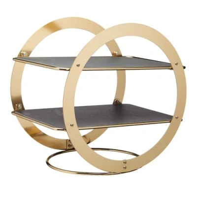Obrázek Artesà ringförmige Etagere, Messing Finish, 31.5x22.5x30cm, Geschenkbox