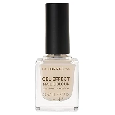 Obrázek KORRES Sweet Almond Nail Colour 04, peony pink, veganský lak na nehty s gelovým efektem, bez silikonu a parabenů, 11 ml