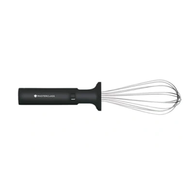 Obrázek MasterClass Space Saving Smart Faltbarer Edelstahl Schneebesen Schwarz, Edelsthal, 22 cm