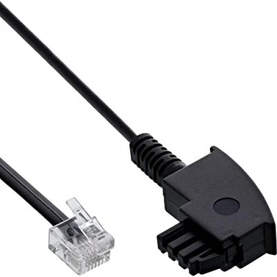 Obrázek InLine 18602 TAE F kabel pro DSL Splitter, konektor na Western 6/2 DEC konektoru, 2 m