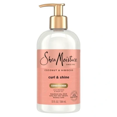 Obrázek Kondicionér Shea Moisture Coconut and Hibiscus Curl Shine, 1 balení (1 x 384 ml)