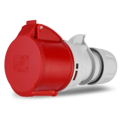 Obrázek REV CEE spojka, 5pólová (3Ph+N+PE) IP44, 400V 32A, červená