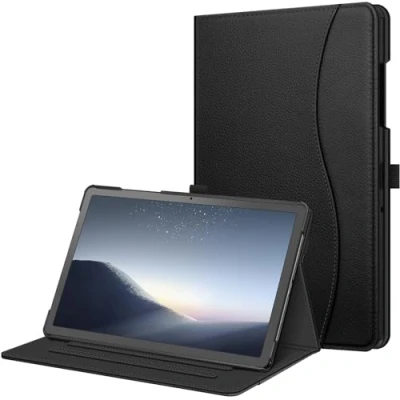Obrázek Fintie pouzdro pro Samsung Galaxy Tab A9 Plus 11 palců 2023, víceúhlové ochranné s fólií přihrádka na dokumenty a funkce Auto usínání/probuzení tablet A9+ SM X210/X216/X218, černé