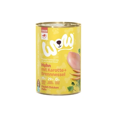 Obrázek Konzerva WOW Junior kuřecí s karotkou 400g