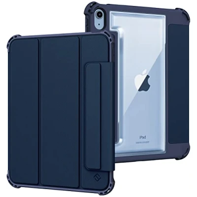 Obrázek Fintie Hybrid Rugged Armor pouzdro pro iPad 10. Generace 2022 10,9 palců s držákem na pero vojenské testované Heavy Duty ochranné Case Cover generace, námořnická modrá