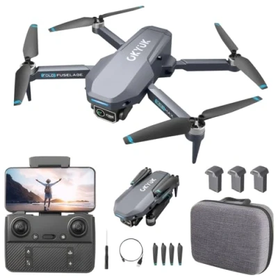 Obrázek OKYUK dron K618 MAX s kamerou 4K, 270, pro vyhýbání se překážkám, kvadrokoptéra přenosem FPV WiFi, nastavitelná čočka, 3D Flip, udržování výšky, hračka a dárky chlapce, dívky, začátečníky