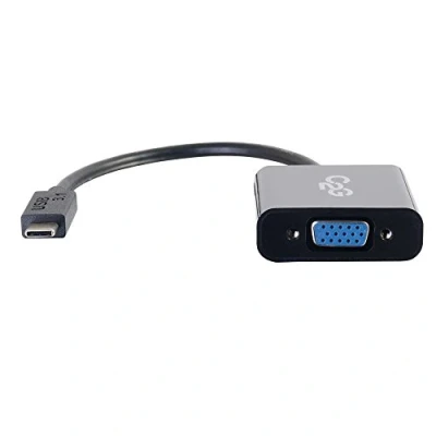 Obrázek C2G USB C auf VGA Adapter fàur Mac, Lenovo und mehr, Full HD 3. 1 HD15 Adapter, schwarz