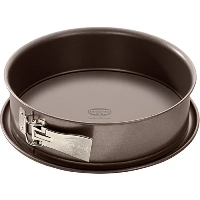 Obrázek Dr. Oetker pečicí forma Ø 26 cm, série pečící se smaltovaným servírovacím dnem, kulatá dortová z oceli s nepřilnavým povrchem (barva: hnědá), množství: 1 kus