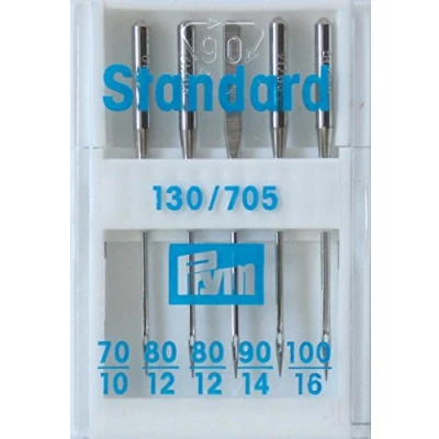 Obrázek Prym Nähmaschinennadeln 130/705 Standard Stärke 70 100 silberfarbig 5 St