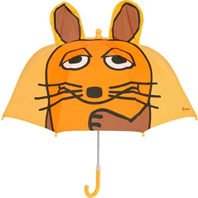 Obrázek Playshoes Deštník s dětským mechanismem, unisex, děti, deštník, žlutá 3D myš