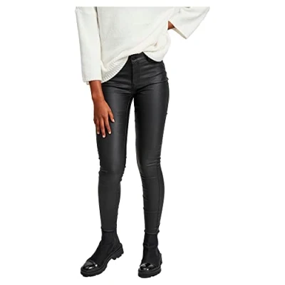 Obrázek Vila 14036194 VICOMMIT Coated RWSS New Pant NOOS, černá (Black)