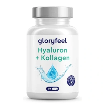 Obrázek Hyaluron kolagen kapsle s biotinem, vitaminem C (z aceroly), zinku, selenu a bambusového extraktu vysoce koncentrovaný komplex pokožky, vlasů, nehtů 90 kusů na &gt;1 měsíc biologicky