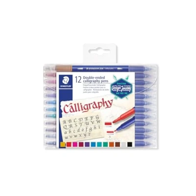 Obrázek STAEDTLER Kaligrafická tužka 3005 TB12, oboustranná, vícebarevná, 12 kusů, 1 balení
