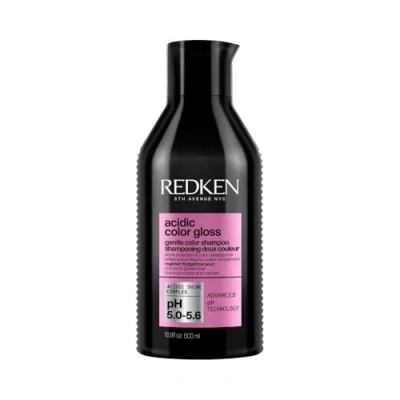 Obrázek Redken Pečující šampon pro čištění a ochranu barvy u barvených vlasů, brilantnost barev až 32 mytí s komplexem lesku pH vyrovnávací receptura, Acidic Color Gloss Shampoo, 500 ml