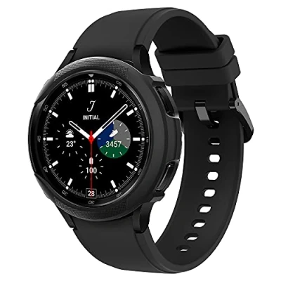 Obrázek Spigen Liquid Air kompatibilní s Galaxy Watch 4 Classic pouzdro 46 mm (2021) černé, černá mat, Moderní