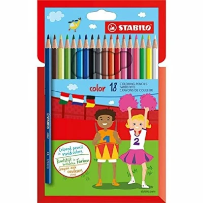 Obrázek Pastelka STABILO color balení 18 ks s různými barvami vč. 3 neonových barev