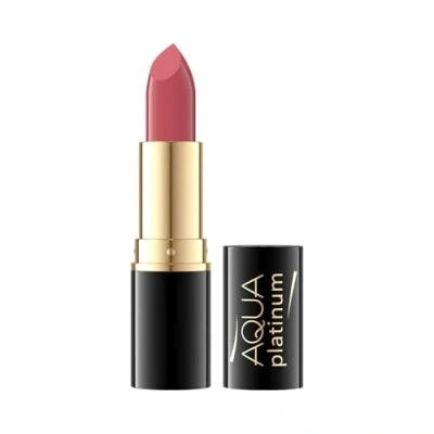 Obrázek Eveline Cosmetics Aqua Platinum rtěnka s vitaminem C &amp; E č. 478, krémová dlouhotrvající receptura pro živou barvu a lesk