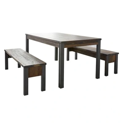 Obrázek trendteam smart living Sedací lavice obývací pokoj Prime rozměry v rozloženém stavu (ŠxVxH) 140 x 44 35 cm Barva Old Wood s Matera 186805223