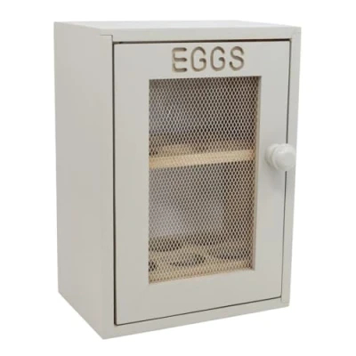 Obrázek APOLLO The HOUSEWARES Brand 4936 Egg Cabinet Grey, Wood, 12 x 18 25 cm Eierschrank GRAU, Holz