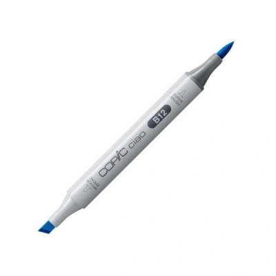 Obrázek COPIC Ciao Marker typ B 12, Ice Blue, univerzální popisovač rozložení, se středně širokým a štětcovým hrotem