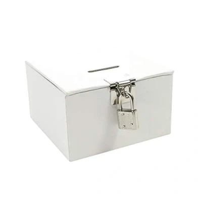 Obrázek Clairefontaine GB022O Tresorbox (zum Dekorieren, 10,5 x 6 cm, ideal für Ihre Bastelprojekte) 1 Stück, weiß