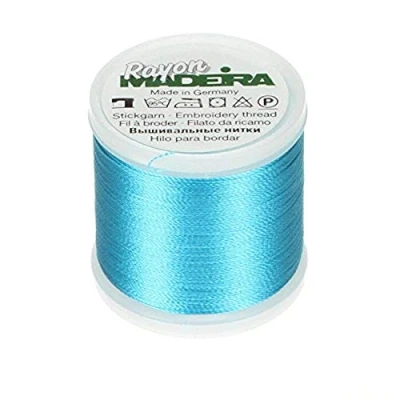 Obrázek Tacony Corporation Madeira Rayon No.40 Maschinenstickgarn, 200 Meter Länge, #1091 Blau