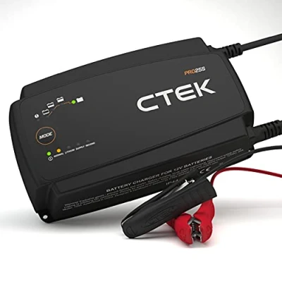 Obrázek CTEK PRO25S, 25A, nabíječka baterií 12 V a napájení, péče o baterie, LiFePO4, Lithium iontová Auto nákladní vozidlo s režimem kondicionování odsulfátovacím programem