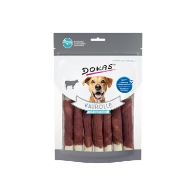 Obrázek DOKAS Tyčinky z hovězí kůže obalené hovězím masem 190g