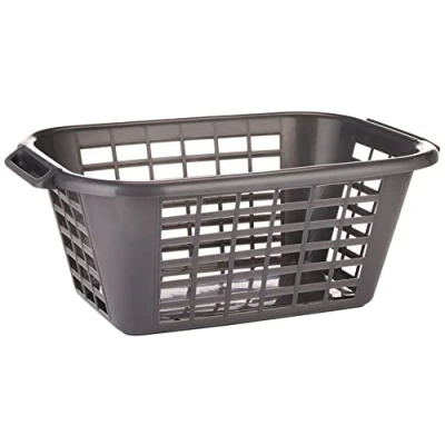 Obrázek Addis Laundry Basket kovový koš na prádlo 510607, plast, kouřově šedý, 26 l x 17,7 W 10, 6 H centimetry