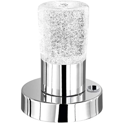 Obrázek Trio Leuchten LED stolní lampa Cristo 529690100, kov chrom, sklo křišťál, vč. 4,3 W LED, 4násobný dotykový stmívač