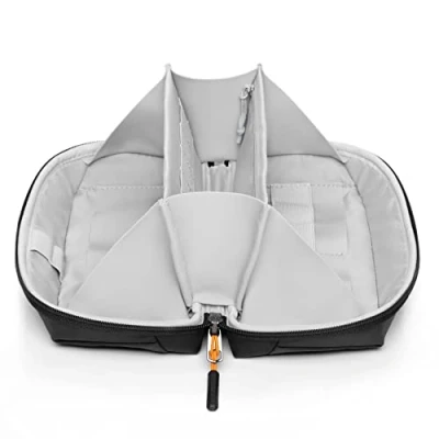 Obrázek Inateck Pouzdro na příslušenství, odolné proti stříkající vodě, organizér gadget taška, USB kabel Organizér, vhodný cesty, AB03007 S, černá barva